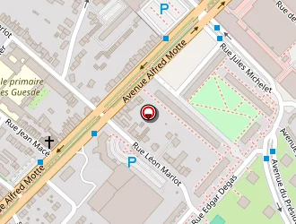 Carte de Notre Same De L'alliance à Roubaix