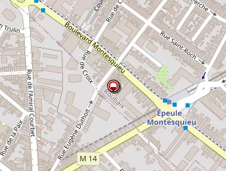 Carte de La Croix Blanche à Croix