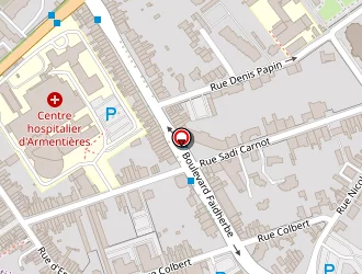 Carte de Supermarchés Match à Armentières