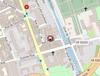 Carte de Lofts Jade (les) à Roubaix