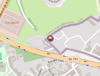 Carte de Le Ballon à Wattrelos