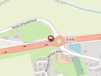 Carte de Reant Christine à Strazeele