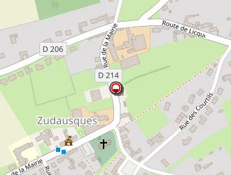 Carte de Unéal à Zudausques