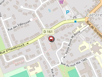 Carte de Stade Donat Godin à Caëstre