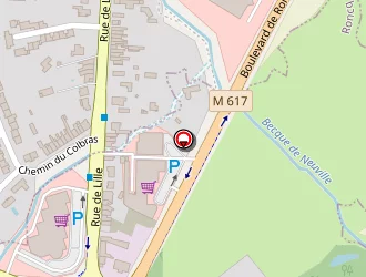 Carte de Roncq Materiaux à Roncq