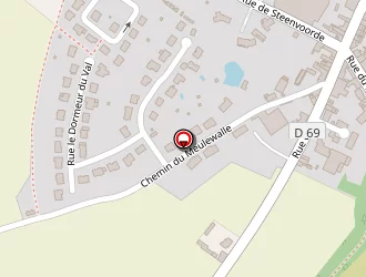 Carte de Jacques David à Godewaersvelde