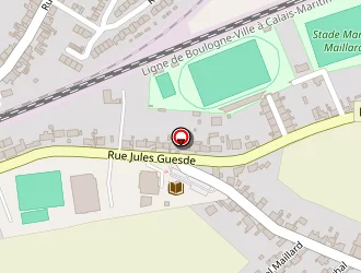 Carte de Stade Municipal à Rinxent