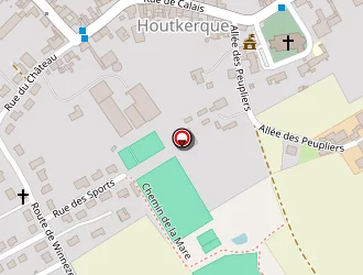 Carte de Stade Municipal à Houtkerque