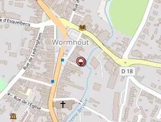 Carte de La Poste à Wormhout