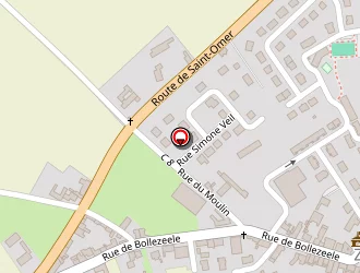 Carte de Castel à Zegerscappel