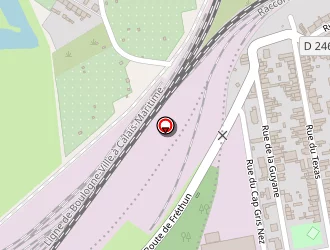 Carte de Senlecq à Coquelles