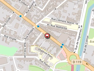 Carte de Lycée Professionnel Du Détroit à Calais