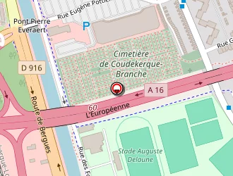 Carte de Complexe Sportif Auguste Delaune à Coudekerque-branche