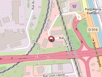 Carte de Carrard Services à Coudekerque-branche