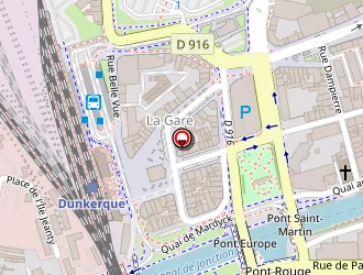 Carte de Gare De Dunkerque à Dunkerque