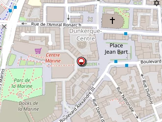 Carte de Pizza Hut à Dunkerque