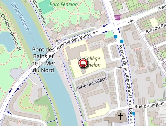 Carte de Pharmacie Des Glacis à Dunkerque